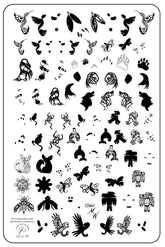 Tribal Spirits by Minnie (CjS LC-39) - Clear Jelly Stamping Plate